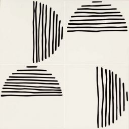 Bedrosians Rothko - Half Circle 9" x 9" Matte Ceramic Field Tile