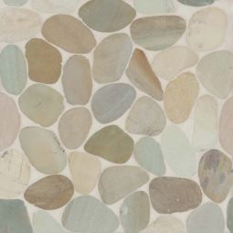 Bedrosians Waterbrook - Golden Jumbo Sliced Pebble Mosaic