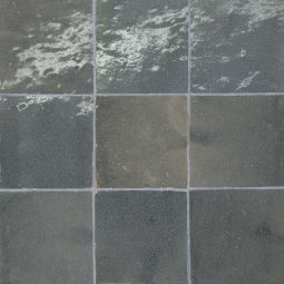 Bedrosians Zagora - Charcoal 4" x 4" Glossy Zellige Field Tile