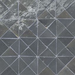 Bedrosians Zagora - Charcoal Triangle Glossy Zellige Mosaic Tile