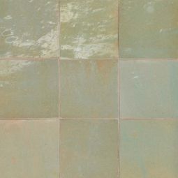 Bedrosians Zagora - Vert Gris 4" x 4" Glossy Zellige Field Tile