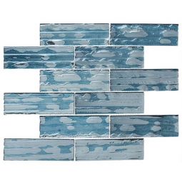 Zio Droplettes - Prussian Ice Glass Mosaic
