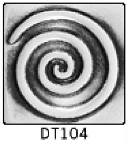 Solid Pewter Dots DT104 - 1.5" Spiral