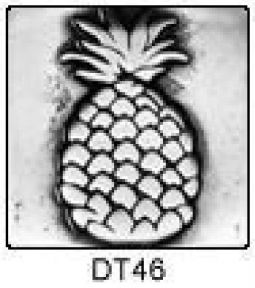 Solid Pewter Dots DT46 - 2" Pineapple
