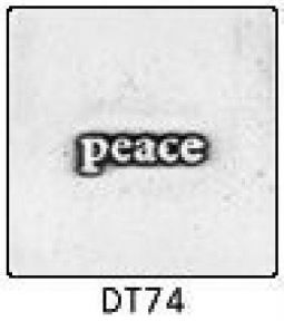 Solid Pewter Dots DT74 - 2" Peace