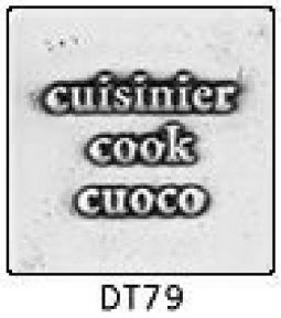 Solid Pewter Dots DT79 - 2" Cook