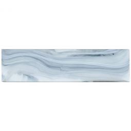 Zio Elegant Swirl - Lite Wind 3" x 12" Glass Tile