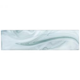Zio Elegant Swirl - Deepsea Current 3" x 12" Glass Tile