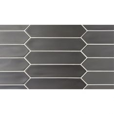 Tesoro Lanse - Black 2" x 10" Picket Wall Tile