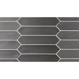 Tesoro Lanse - Black 2" x 10" Picket Wall Tile