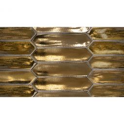 Tesoro Lanse - Gold 2" x 10" Picket Wall Tile