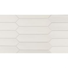 Tesoro Lanse - White 2" x 10" Picket Wall Tile