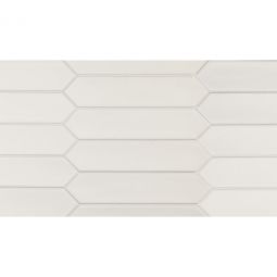 Tesoro Lanse - White 2" x 10" Picket Wall Tile