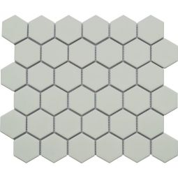 Emser Impact - Gray 2" Hex Porcelain Mosaic