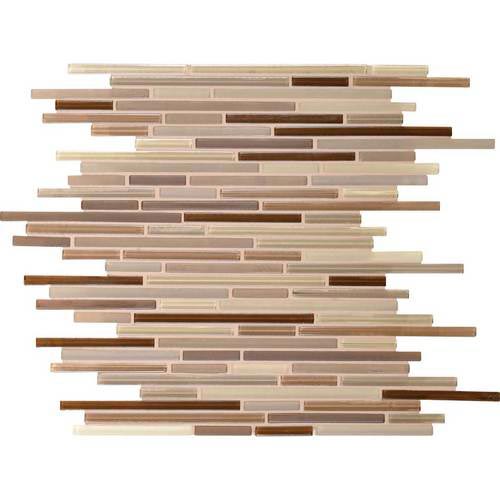 Daltile Caprice - Mink Blend Random Glass Mosaic