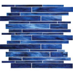 Daltile Serenade - Memphis Blues Random Interlocking Glass Mosaic