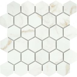 Emser Visconde - Oro 2" Hex Matte Porcelain Mosaic