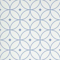Emser Geometry - Atom Blue 10" x 10" Porcelain Tile