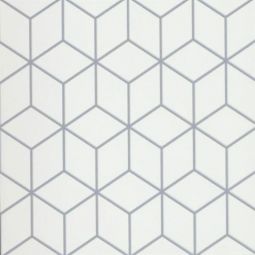 Emser Geometry - Cube Gray 10" x 10" Porcelain Tile