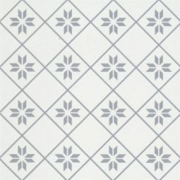 Emser Geometry - Petal Gray 10" x 10" Porcelain Tile