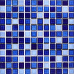 Emser Afloat - Cobalt 1" x 1" Porcelain Mosaic