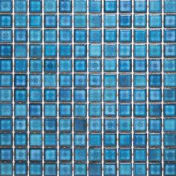 Emser Afloat - Turquoise 1" x 1" Porcelain Mosaic