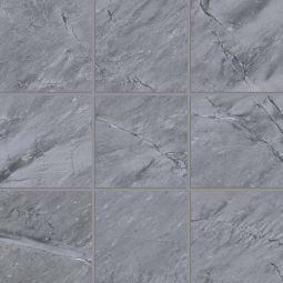 Bedrosians Prati - Breccia Grey 4" x 4" Honed Porcelain Mosaic