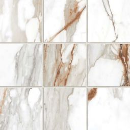 Bedrosians Prati - Calacatta Macchia Vecchia 4" x 4" Honed Porcelain Mosaic