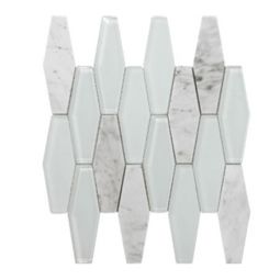 Tesoro Metropolitan Stone & Glass Blends - Carrara Polished Diamond