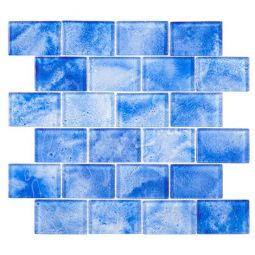 Zio Frothy Swirls - Azulejo Art Glass Mosaic