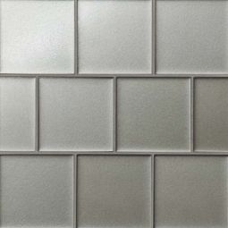Bedrosians Kaikos - Gray 4" x 4" Matte Glass Field Tile