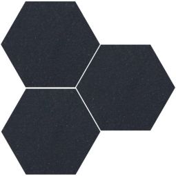 Granada Tile - Black 8" x 9" Hexagon Cement Tile