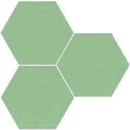 Granada Tile - Sage 8" x 9" Hexagon Cement Tile