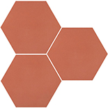 Granada Tile - Terracota 8" x 9" Hexagon Cement Tile