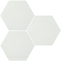 Granada Tile - Whtie 8" x 9" Hexagon Cement Tile