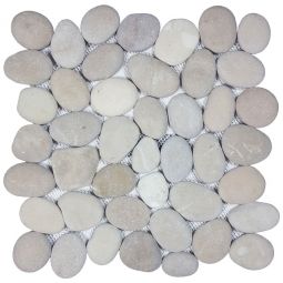 Tesoro Ocean Stones - Classic Tan Pebble Mosaic