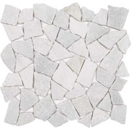 Tesoro Ocean Stones - Fit Sparkly White Pebble Mosaic