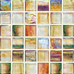 Hirsch Jewelstone - Tourmaline 1" x 1" Glass Mosaic
