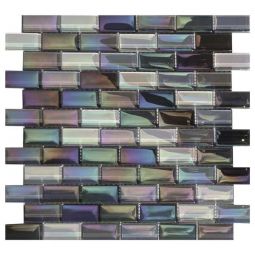 Tesoro Lux Aqua - St George 1" x 2" Glass Mosaic