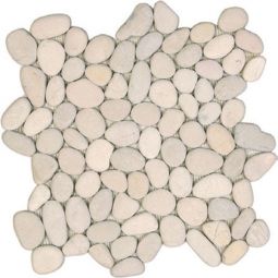 Tesoro Ocean Stones - White Pebble Mosaic
