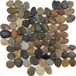 Tesoro Ocean Stones - Tiger Eye Pebble Mosaic