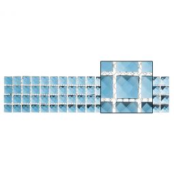 Zio Kasbah - Mediterranean Blue 5/8" x 5/8" Glass Mosaic