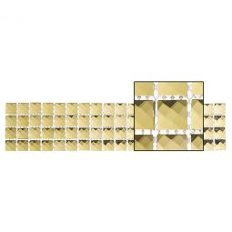 Zio Kasbah - Golden Scarf 5/8" x 5/8" Glass Mosaic