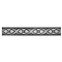 Solid Pewter Liners LB06 - 6" x 1" Floral Braid