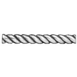 Solid Pewter Liners LB07 - 6" x 0.6" Large Braid