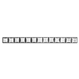 Solid Pewter Liners LB08 - 6" x 0.5" Square Rivet