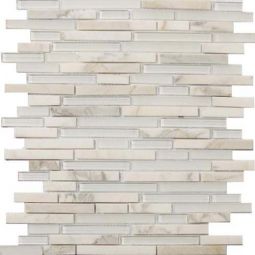 Emser Lucente - Ambrato Linear Stone & Glass Mosaic Blend