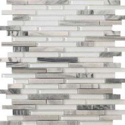 Emser Lucente - Grazia Linear Stone & Glass Mosaic Blend