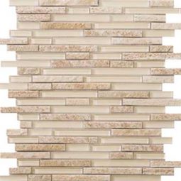 Emser Lucente - Servolo Linear Stone & Glass Mosaic Blend