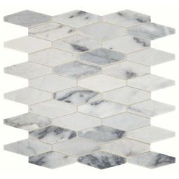Daltile Sublimity - Cirrus Storm Elongated Hex Stone Mosaic